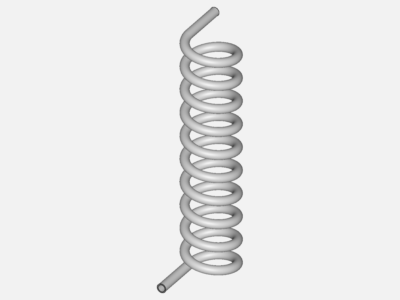 Helical pipe internal flow simulation image