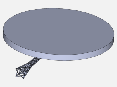 CFD simulation of the NREL 5 MW wind turbine with a lattice tower type. image