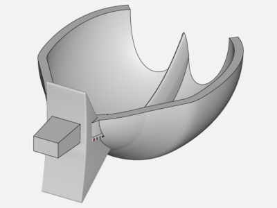 single pelton turbine blade image