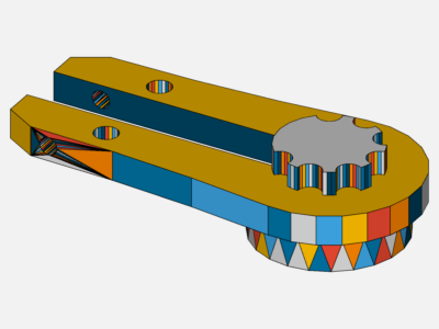 SplinedTorqueArmAndAxle(via freeCAD & IGES) image