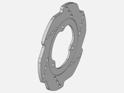 thermal and static structural analysis of disc image