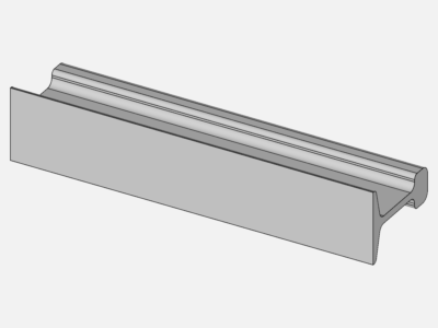 Vignole profile - FEA image