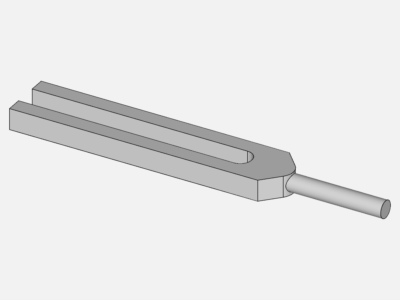 Tuning fork lowest modes image