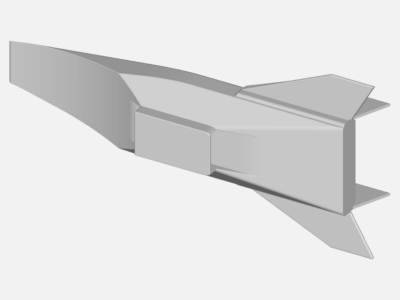 Flow Around NASA  X43 Scram Jet under Subsonic speeds image