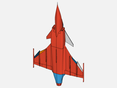 Airflow around a jet fighter image