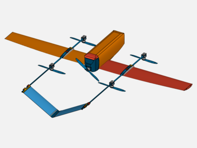 VTOL Fluent flow image