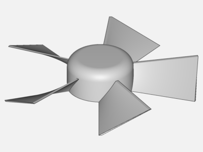 3D printed fan CFD image