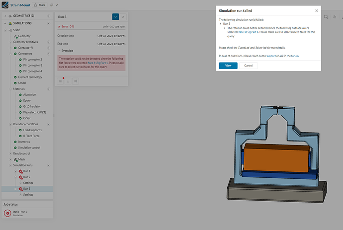 SimScale Similation error