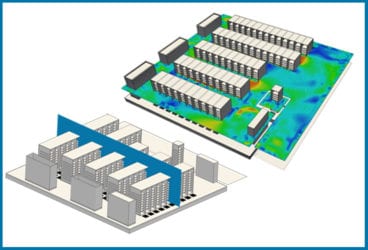 data center cooling cad and cfd simulation