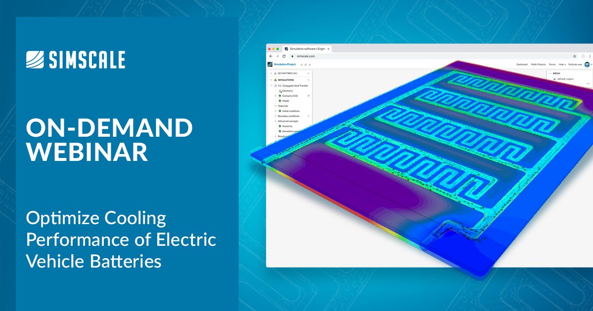 Optimizing an Electric Vehicle Battery Cold Plate | Blog | SimScale