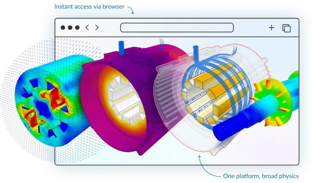 electric motor multiphysics simulation