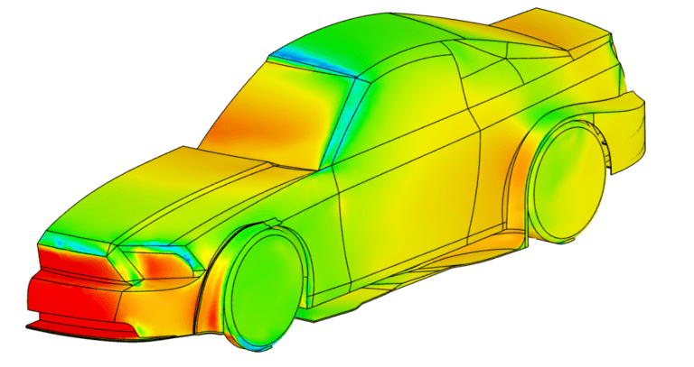 Aerodynamic Flow Behavior Around a Vehicle Tutorial | SimScale