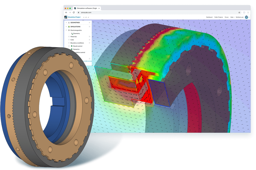 electromagnetics simulation on the browser