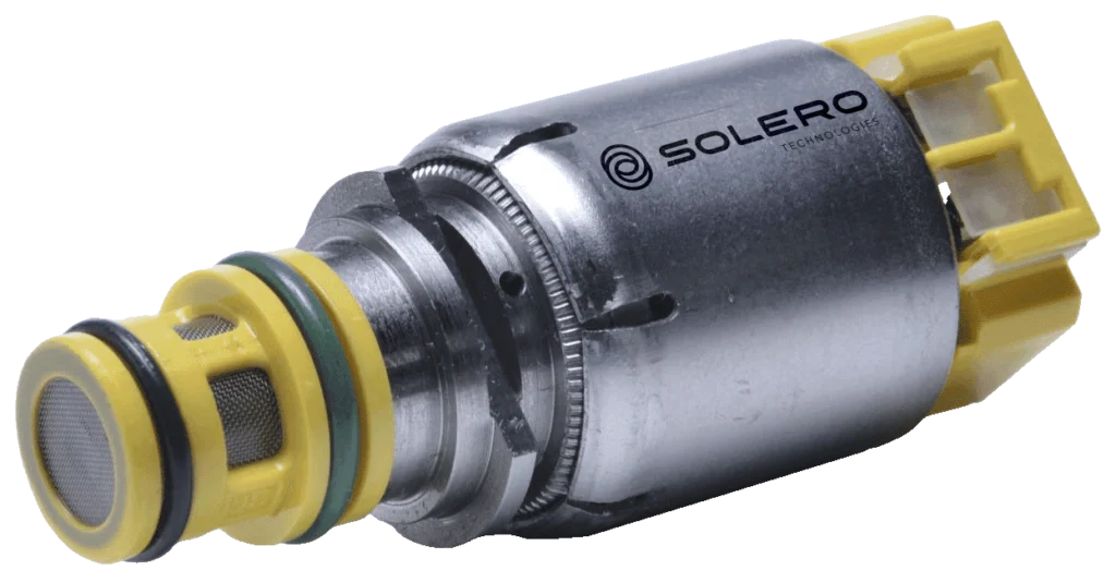 A proportional pilot solenoid developed by Solero Technologies for transmissions