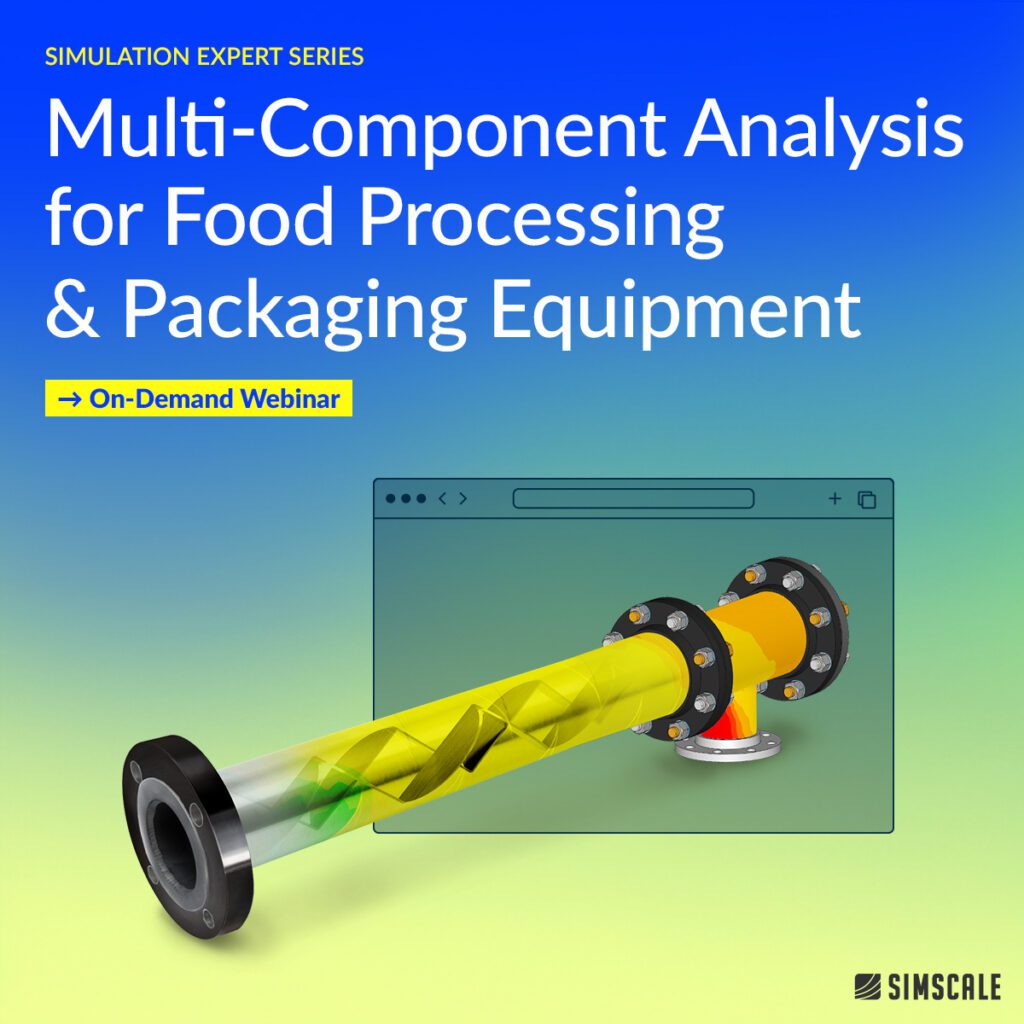 On-demand webinar poster on the topic of Multi-component analysis for food packaging and packaging equipment