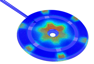 electromagnetic simulation of induction heating in SimScale