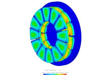 electromagnetic simulation of magnetic coupling in SimScale