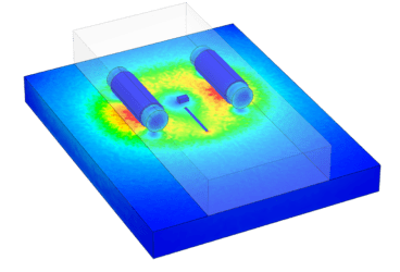 electromagnetic simulation of non-destructive testing in SimScale