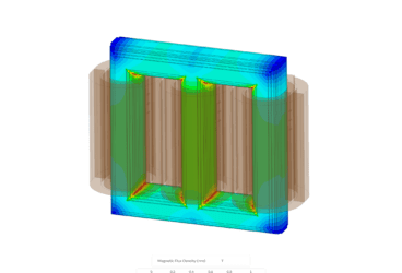 electromagnetic simulation of transformers in SimScale