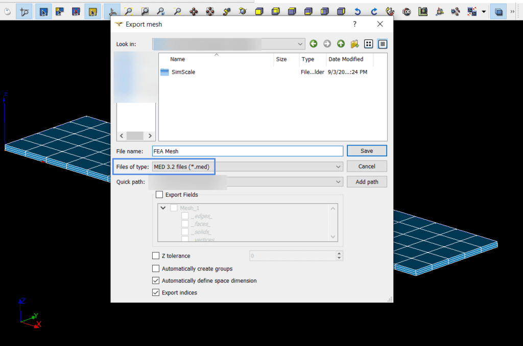 med export valid versions